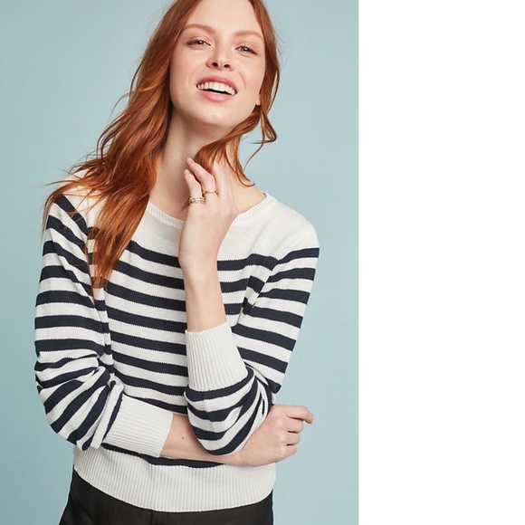 Anthropologie Sweaters - Anthropologie Blaine Striped Pullover new